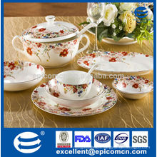 russian favor printing garden series spring style porcelain tableware service accessories